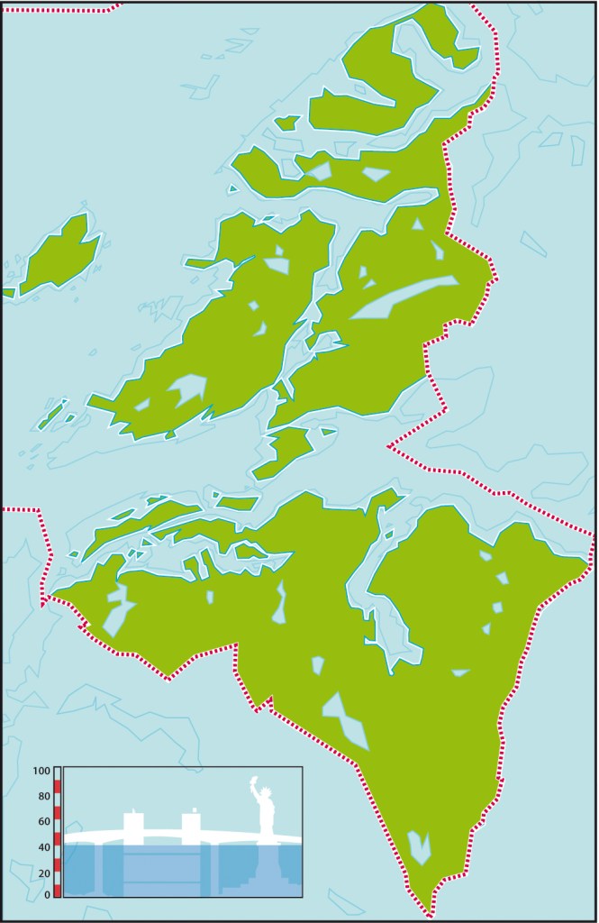 Bodø kart for 8000 år siden